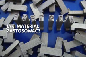 Czcionki metalowe do tłoczników